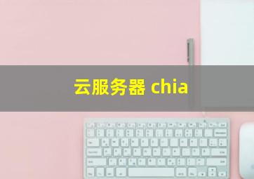 云服务器 chia